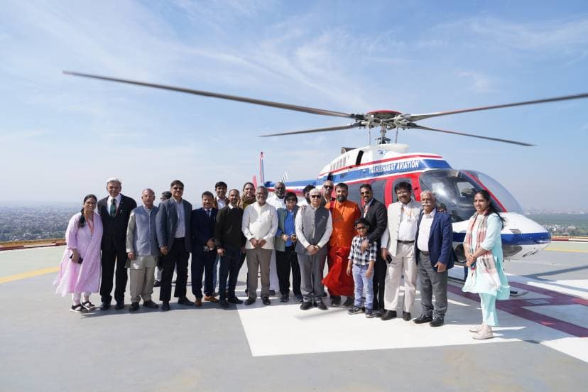 India’s Largest Elevated Hospital Helipad Starts Operations at Amrita Hospital, Faridabad