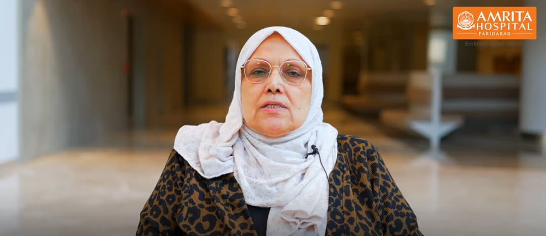 Ms. Amel Jawad Kadhim from Iraq underwent revision surgery at Amrita Hospital, Faridabad