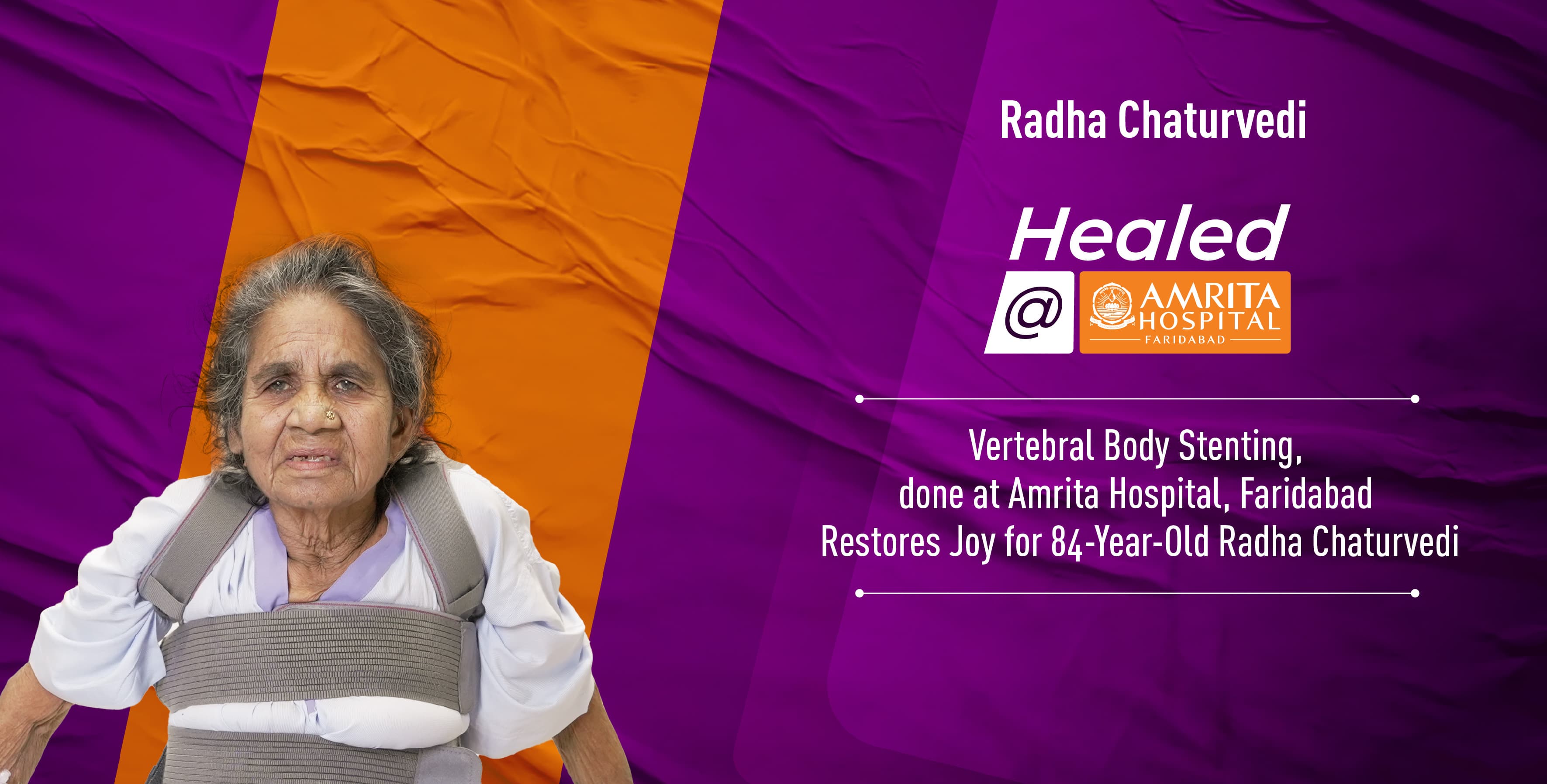 Vertebral Body Stenting Restores Joy for 84-Year-Old Radha Chaturvedi